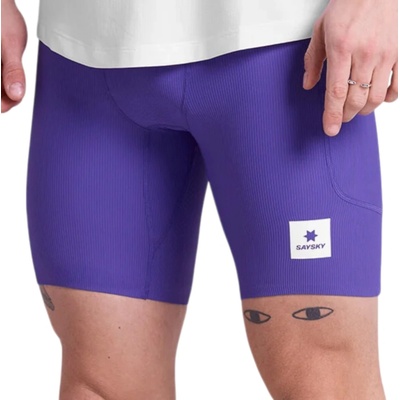 Saysky Combat+ Rib Short Tights 8" fialová
