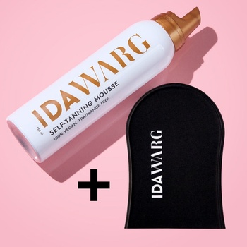 IDA WARG Сет за Перфектен тен IDA WARG Self-Tanning Mousse & Self-Tan Applicator Mitt