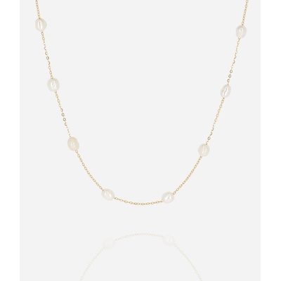 ZAG Bijoux Oceľová retiazka zdobená perlami SNS27655-01SEL