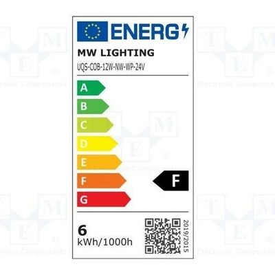 POS UQS-COB-12W-NW-WP-24V-5M