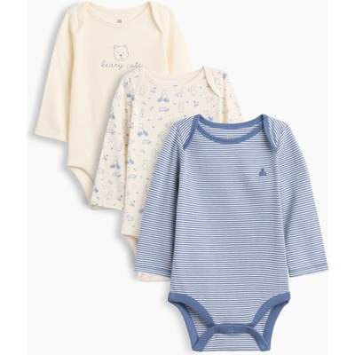 GAP Baby body Brannan Bear 3 ks Viacfarebná