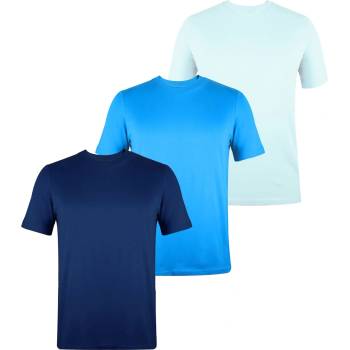 Donnay Мъжка тениска Donnay Three Pack V Neck T Shirt Mens - LtBlue/Blue/DkB