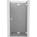Mexen Lunar-F сгъваема душ врата дясна 95 см, прозрачна, бяла - 836-095-000-20-00-P (836-095-000-20-00-P)