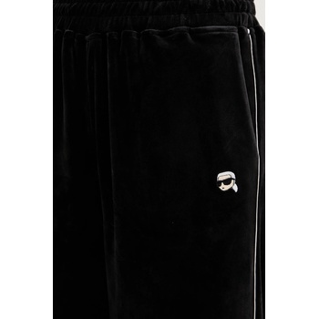 Karl Lagerfeld Кадифен спортен панталон Karl Lagerfeld IKON (B1W10022)