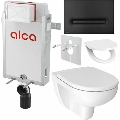 Alcadrain Jika s tlačítkem M1878, čierne KAE131