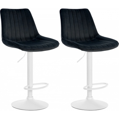 Design-Shop Toni samet Černá / bílá 2 ks