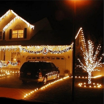 Външна светлинна линия 10м. 80 led топло бяло К30