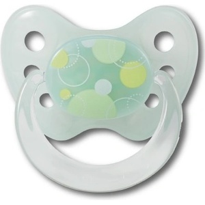 Dentistar Латексова залъгалка с халка Dentistar - Кръгчета, размер 2 (22191) - baby