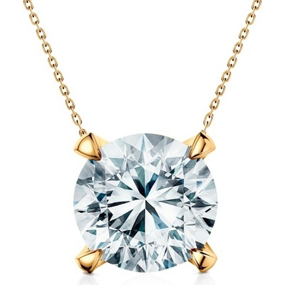 Savicki Náhrdelník žlté zlato, laboratórny diamant SYL-N-BR-050-LAB-Z