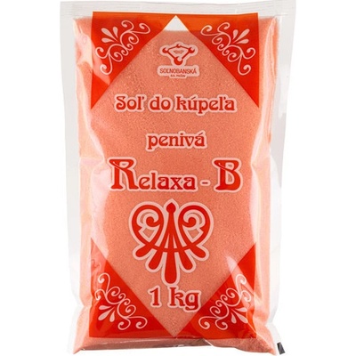 Relaxa B penivá soľ do kúpeľa jahodová 1 kg