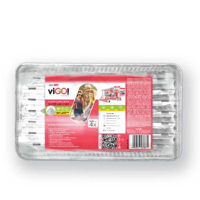 Grilovacie tácky 60mc, 80g, 34x23cm - 4ks