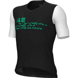 Alé Мъжка фланелка с къс ръкав за колоездене Alé PR-E Megabyte 2.0 S/S Jersey Cycling jersey - Black (056-3945-0113)