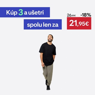Domyos pánske tričko s okrúhlym výstrihom a krátkymi rukávmi čierne