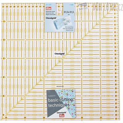 Pravítko na patchwork 31,5x31,5 cm