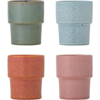 Bloomingville Глинени чаши в комплект от 4 бр. за еспресо 150 ml Ewan - Bloomingville (82072580)