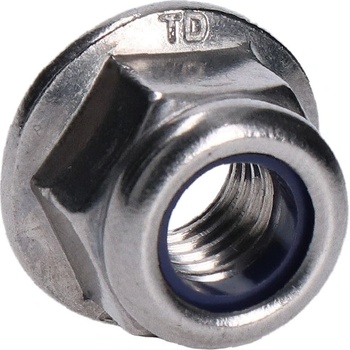 Nerezová matica poistná (M8), podobné DIN6926 /AISI304, s polyamidovou vložkou a podložkou