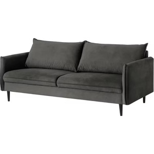 ROPEZ Тъмносив кадифен диван 203 cm Juli - Ropez (Juli Sofa 3os. tk. Riviera 96 ( Davis ))