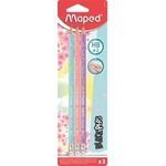Maped Графитен молив с гума, HB, триъгълен, MAPED "BlackPeps Pastel", смесени пастелни цветове 851719 (851719)