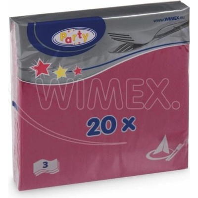 Wimex Obrúsok 3V bordový 33x33cm 240 ks