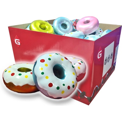 Euro Habitat Velká sada vánočních ozdob Donuty 9 x 4 cm 60 ks