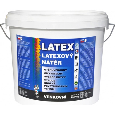 BARVY A LAKY TELURIA LATEX VONKAJŠÍ V 2065 - 1000 - biela - 5 Kg