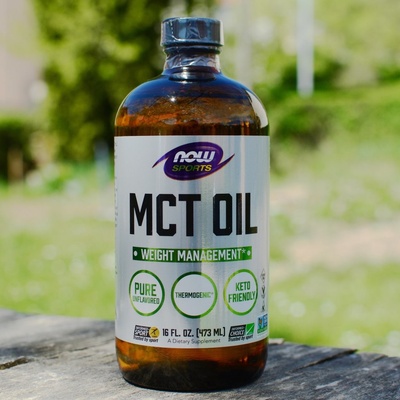Now Foods MCT olej Vanilla Hazelnut vanilka lískový ořech 473 ml