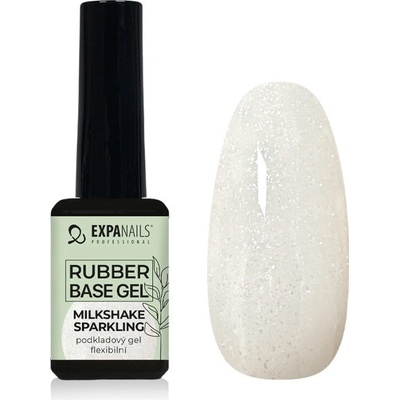 Expa nails expanails Uv led gel rubber base milkshake sparkling 11ml