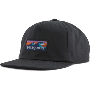 Patagonia Шапка с козирка Patagonia Boardshort Label Funfarer Cap - Ink Black - размер One Size (204-6378-0711)