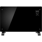 Elite Стъклен Панелен Конвектор elite ghd-20, Мощност 2000 w с 2 Степени, Закалено Стъкло, led Дисплей и Сензорно Управление, Електронен Сензорен Термостат, 24-Часов Таймер, Черен (el-71407)