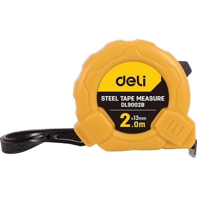 Deli Tools Ocelové měřicí pásmo 2m 13mm EDL9002B yellow