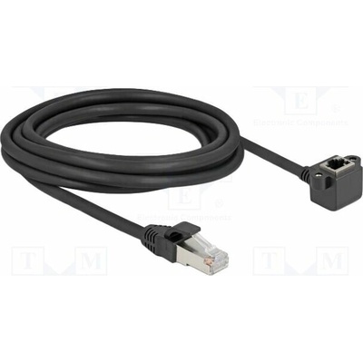 Delock 81099 Prodlužka Ethernet F/UTP Kat: 6 3m černý