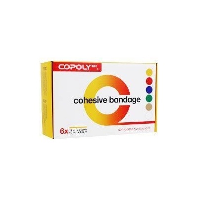 CoPoly ovínadlo elast. 5 cm x 4, 5 m MIX NEON 6 ks