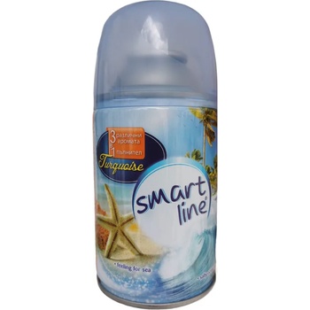 Smart line ароматизатор, Пълнител за машина, 3 аромата, Море, Океан, Бриз, 260мл