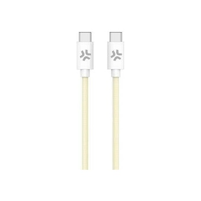 Celly USBCUSBCCOTTYL USB-C/USB-C opletený (bavlnený) 60 W 1,5m žlutý