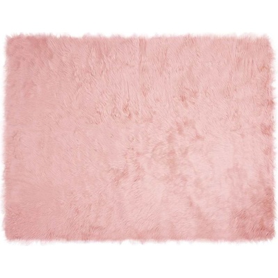 vidaXL Изкуствен овчи килим Tafalla Розово 240 x 340 см Полиестер (42021552)