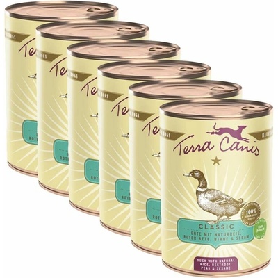 Terra Canis Duck with natural rice beetroot pear & sesame 6 x 400 g