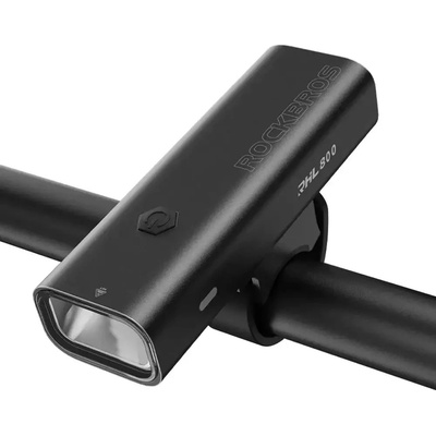 ROCKBROS Предна светлина Rockbros 24710012001, 800lm + USB-C - USB-A кабел, черни (24710012001)