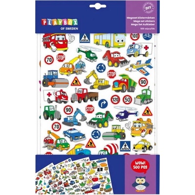 Playbox Samolepky Doprava 500 ks