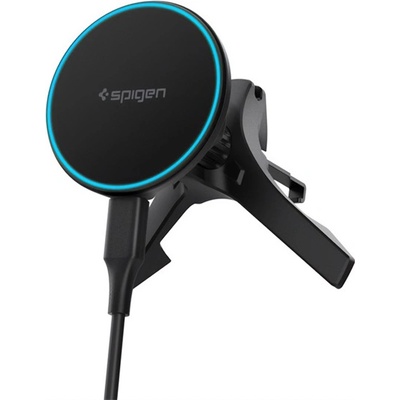 Spigen Държач за кола SPIGEN ESSENTIAL EV15MAQ за вентилационен отвор, Qi2, ЧЕРЕН ACP10513 (ACP10513)