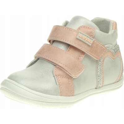 Wojtyłko dětské kotníkové boty nad kotník dívčí boty na suchý zip kožená stélka