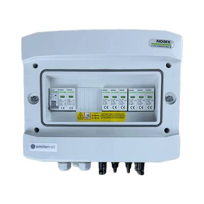 EM-202N_DCAC Разпределителна кутия DCAC, IP65, SPD DC тип 2, 1 x PV верига, 1 x MPPT, SPD AC тип 2, 20A 1-Ф, RCD 100mA (EM-202N_DCAC)