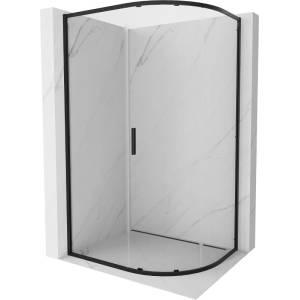 Mexen Exo-S Асиметрична полукръгла плъзгаща се душ кабина 100 x 90 см, (8131-100-090-70-00)
