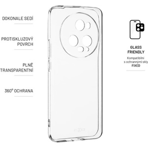FIXED Твърд TPU калъф с гел за Honor Magic 5 Pro, прозрачен FIXTCC-1071 (FIXTCC-1071)