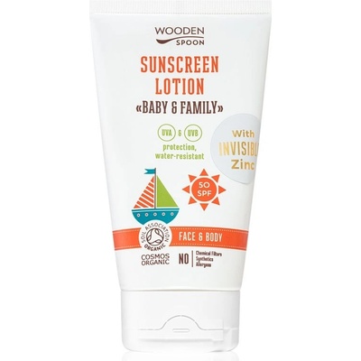 WoodenSpoon Baby & Family opalovací tělové mléko SPF50 150 ml – Zboží Dáma