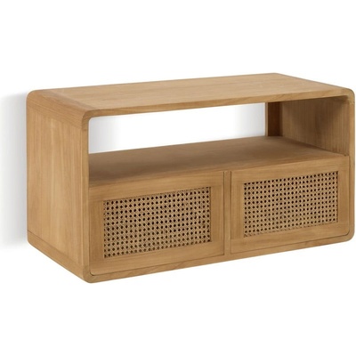 Kave Home Sabriela skříňka pod umyvadlo přírodní 86 cm, 45 cm, 40 cm