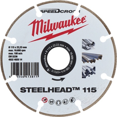 Milwaukee Steelhead Diamantový kotúč 115 mm 4932492014