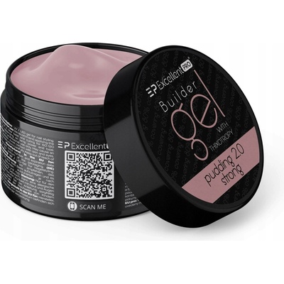 Excellent Pro stavební gel růžový podkladový pudink 2 0 strong 50 ml