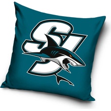 TipTrade Velurový Polštář NHL Color San Jose Sharks 40x40