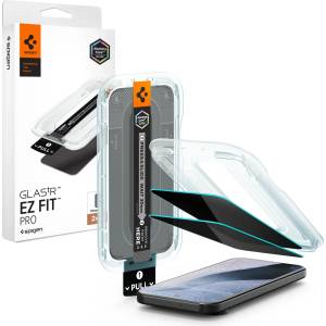 Spigen Glass tR EZ Fit Pro (защита на личните данни), опаковка от 2 бр. - Google Pixel 11 Pro XL/10 Pro XL/9 Pro XL (AGL11486)
