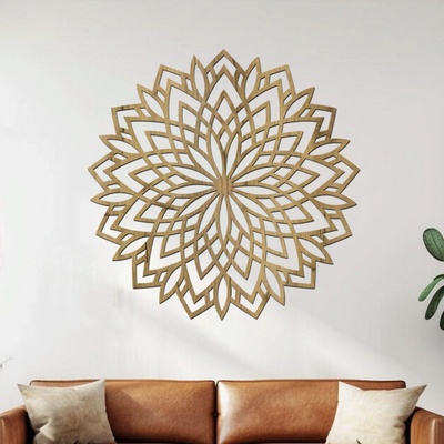 dřevo života Mandala DOBRÉ NÁLADY Rozměry (cm): 80x80, Zvolte barvu dekoru: Dub zlatý